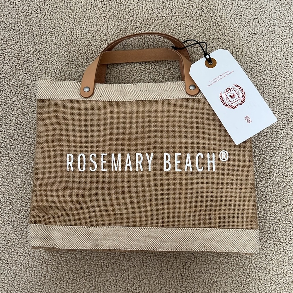 Apolis Global Citizen Burlap Jute Tote Bag NEW - Picture 2 of 8